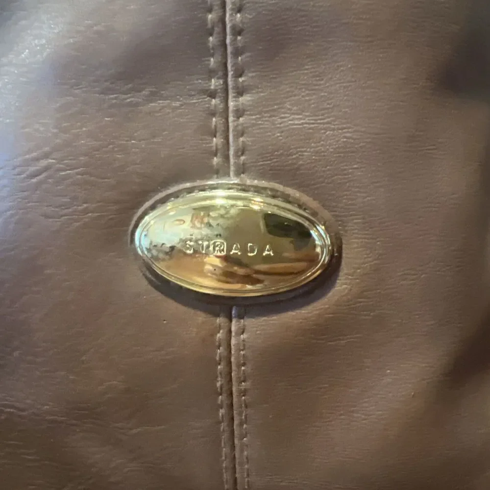 Strada Brown Shoulder‎ Bag Purse Handbag Faux Leather Pre-owned